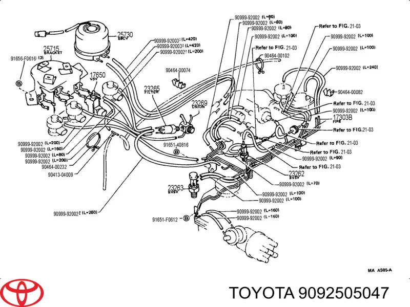 9092505047 Toyota 