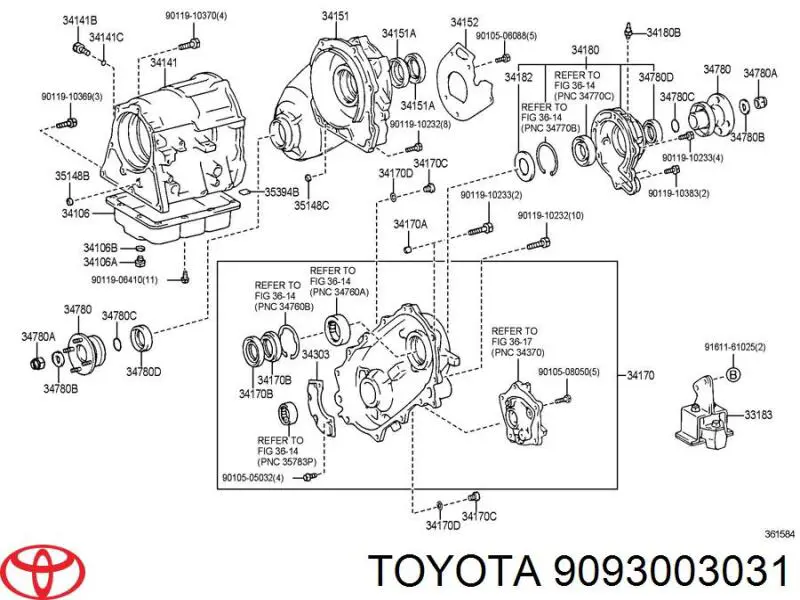 Respirador de cárter do eixo traseiro para Toyota Carina (T17)