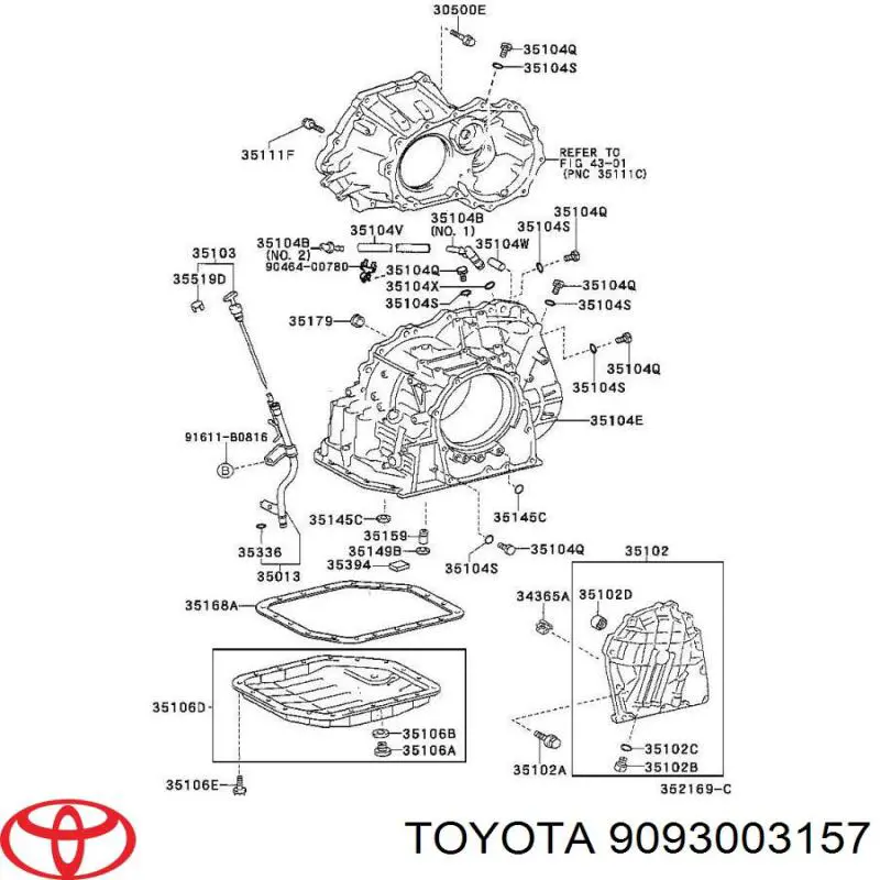 Respirador da Caixa de Mudança para Toyota RAV4 (A3)