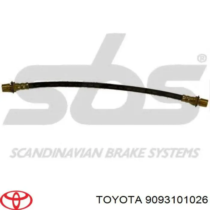 Купить 9695033656 Toyota Шланг тормозной передний