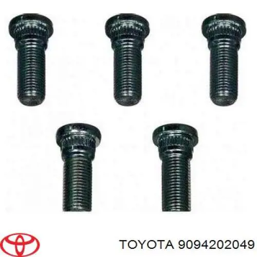 Шпилька колесная, передняя Toyota 9094202049 цена, от 2.62 USD