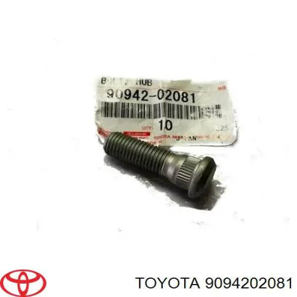 9094202081 TOYOTA Espárrago de rueda delantero original y equivalente
