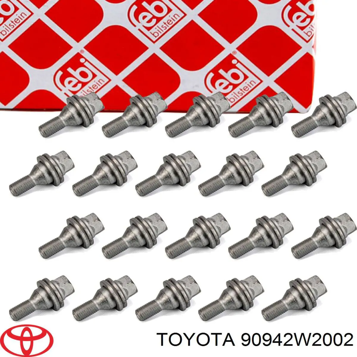 Болт колесный  Toyota 90942W2002 цена, от 4.32 USD