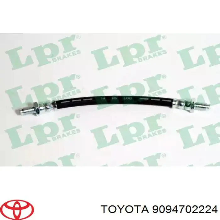 Шланг тормозной передний 9094702224 Toyota