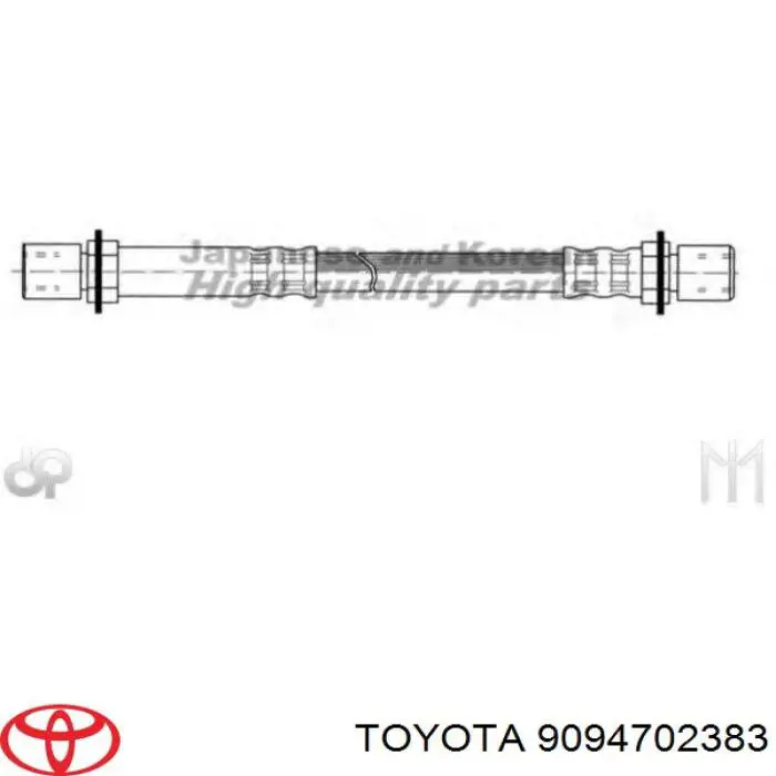 Шланг тормозной передний Toyota 9094702383