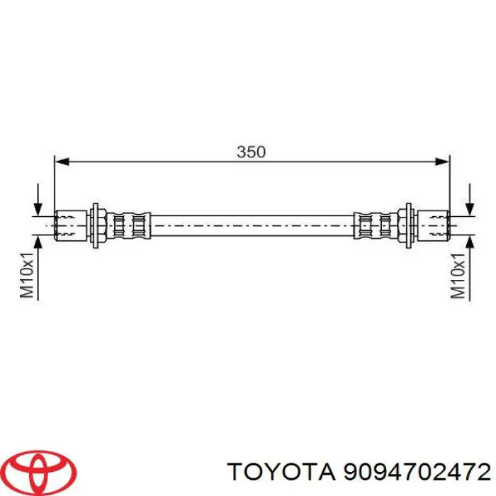 Тормозной шланг задний K&K FT3667 цена, от 7.91 USD