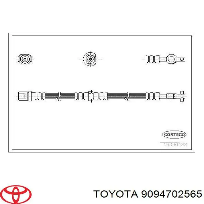 Шланг тормозной передний Renault (RVI) 7700752987 цена, от 9.44 USD