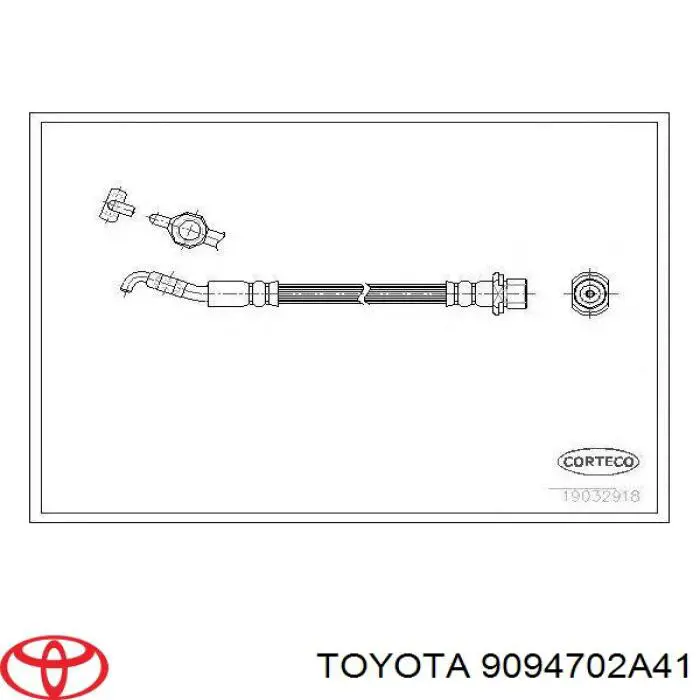 9094702A41 Toyota шланг тормозной передний