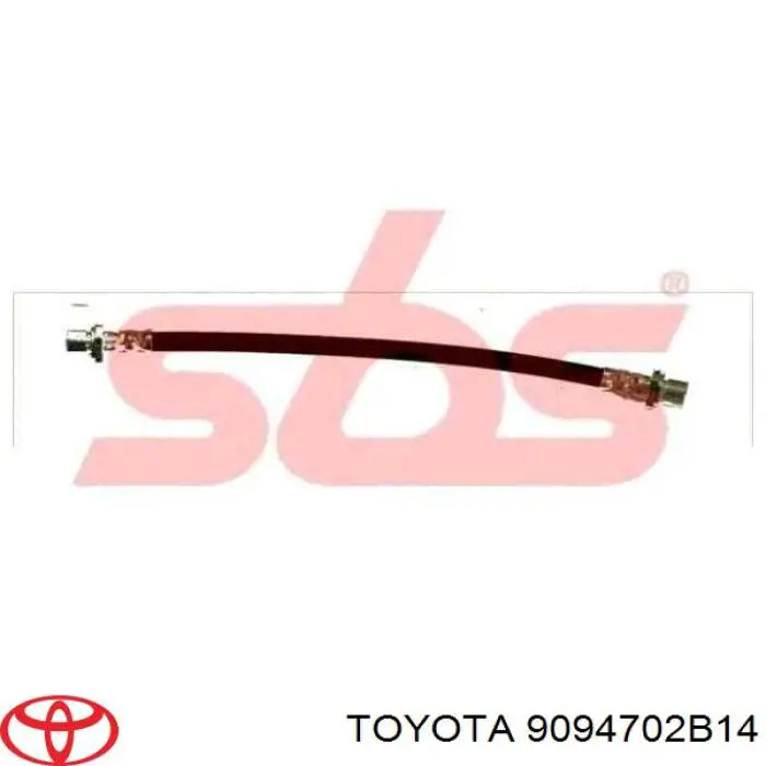Купить 9094702B14 Toyota Шланг тормозной передний