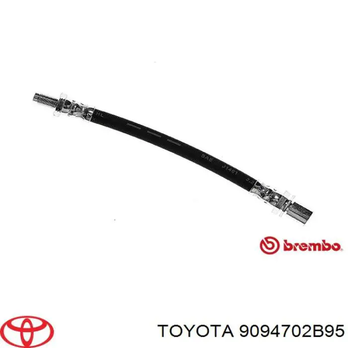 Задний тормозной шланг 9094702B95 Toyota