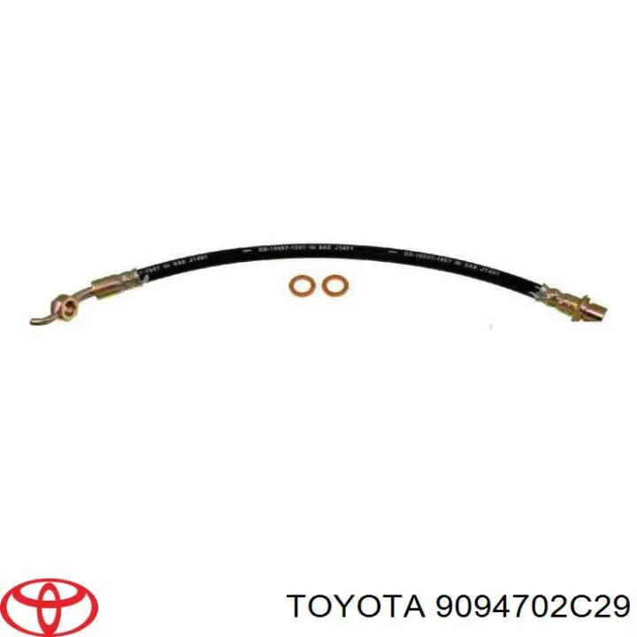 Задний тормозной шланг 9094702C29 Toyota