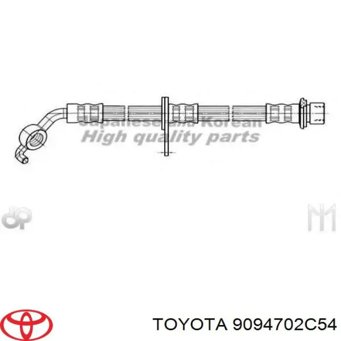 Шланг тормозной передний правый 9094702C54 Toyota