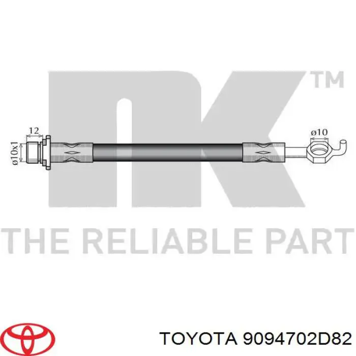 Купить MRB21464 MarkBest Шланг тормозной передний левый