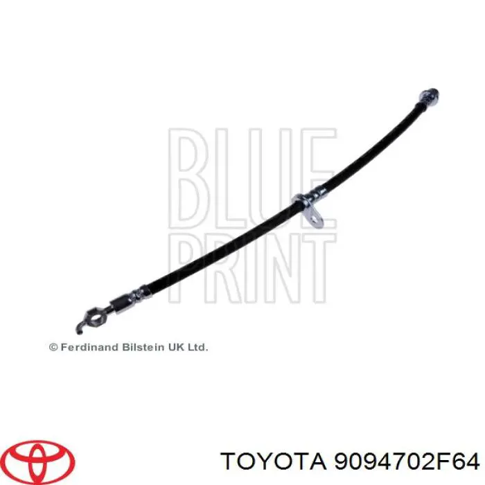 Tubo flexible de frenos delantero derecho 9094702F64 Toyota