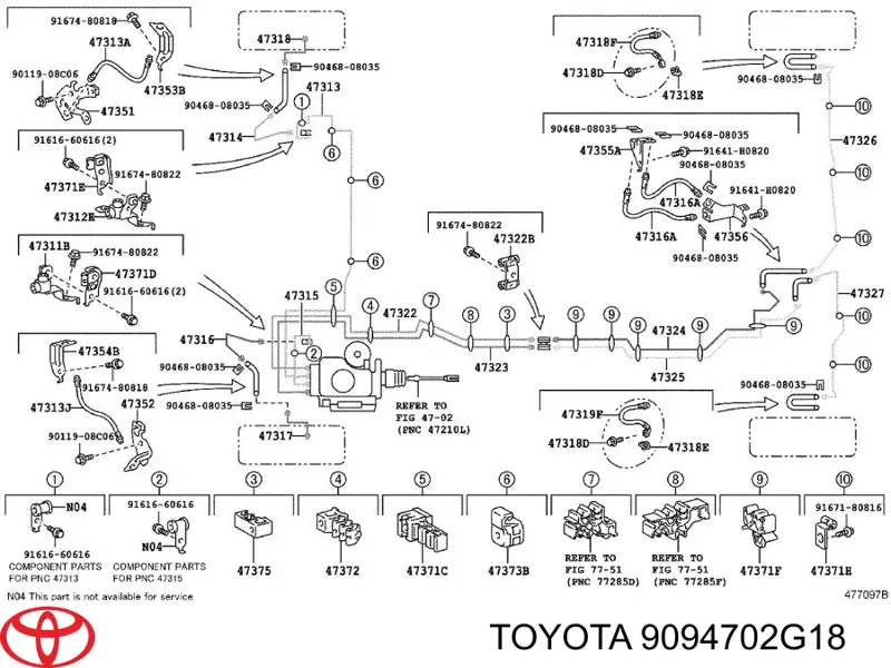  Задний тормозной шланг Toyota Fj Cruiser 