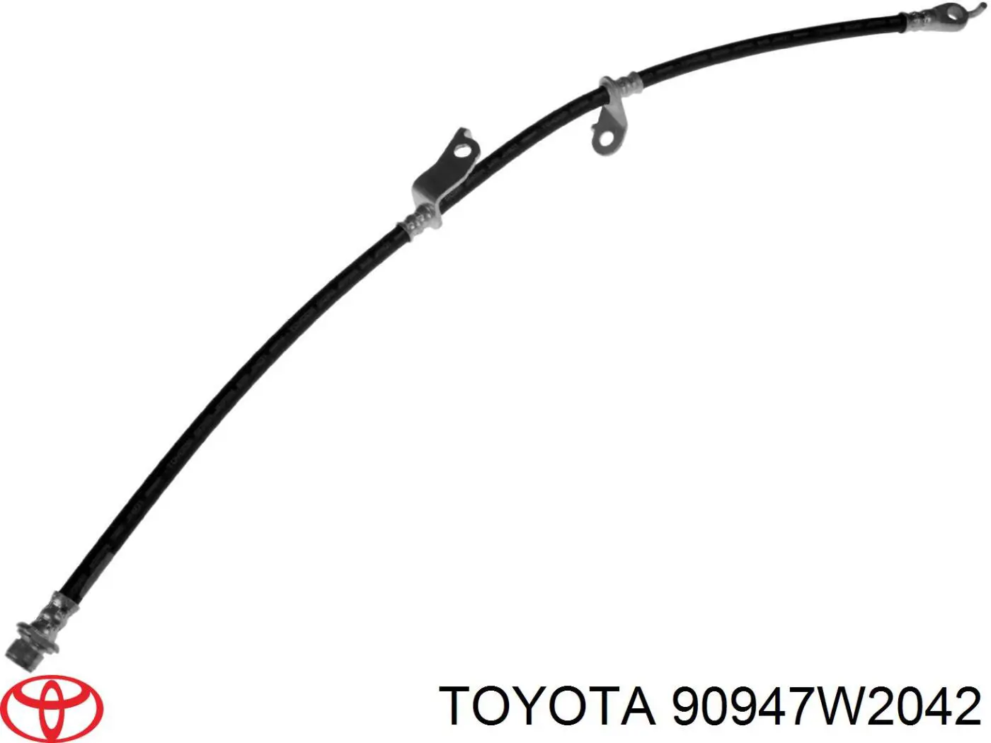 90947W2042 Toyota шланг тормозной передний правый