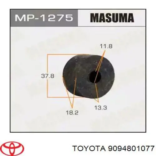 9094801077 Toyota сайлентблок амортизатора заднего