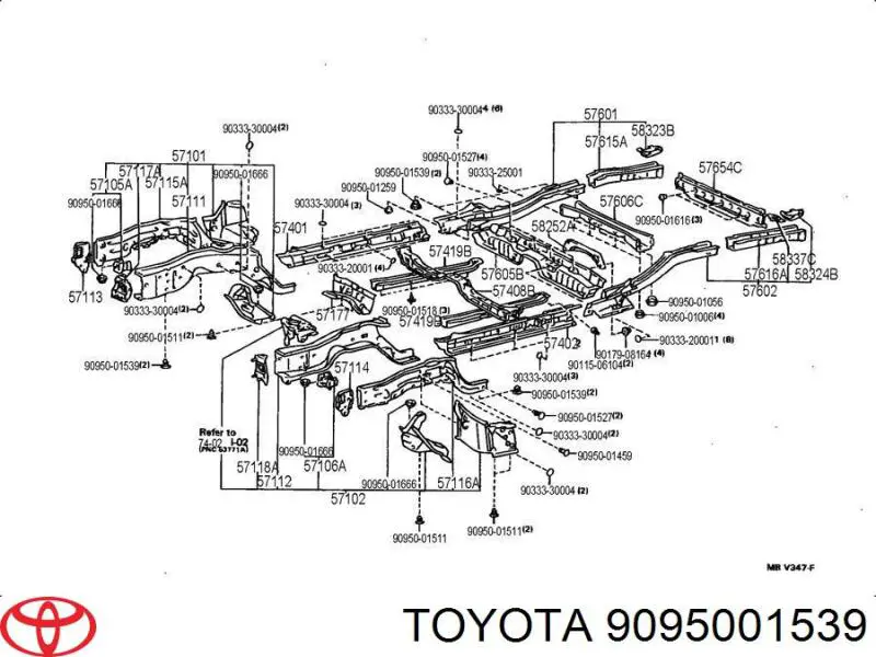  9095001539 Toyota