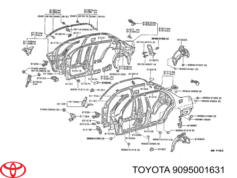 9095001631 Toyota 