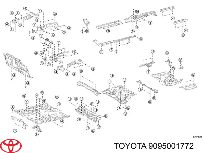 Купить 9095001772 Toyota 