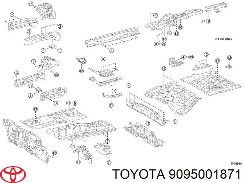  9095001871 Toyota