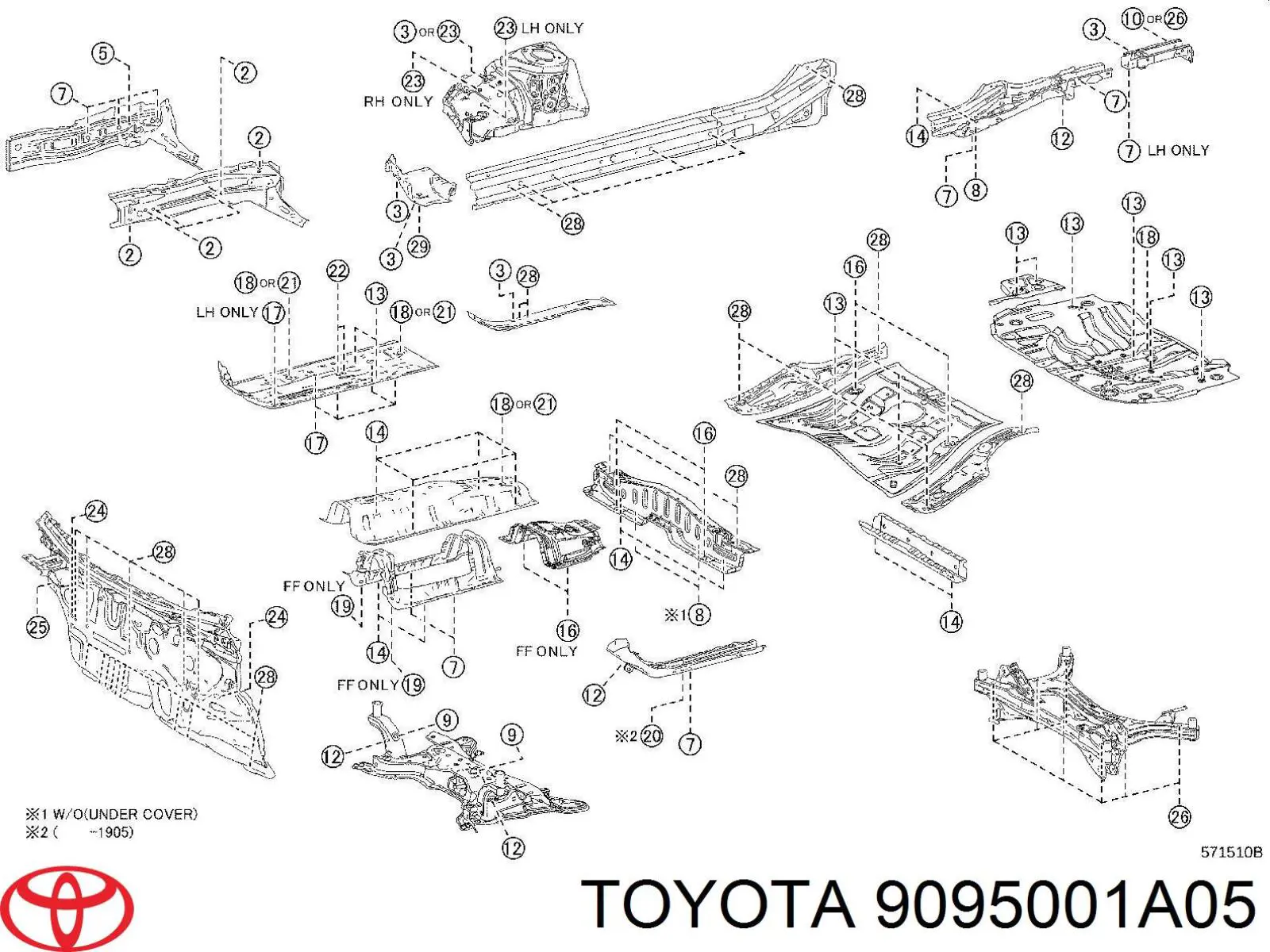  Toyota 9095001A05 цена, от 4.84 USD