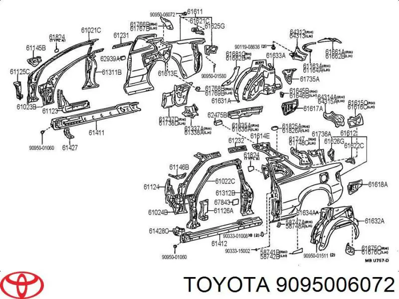  9095006072 Toyota