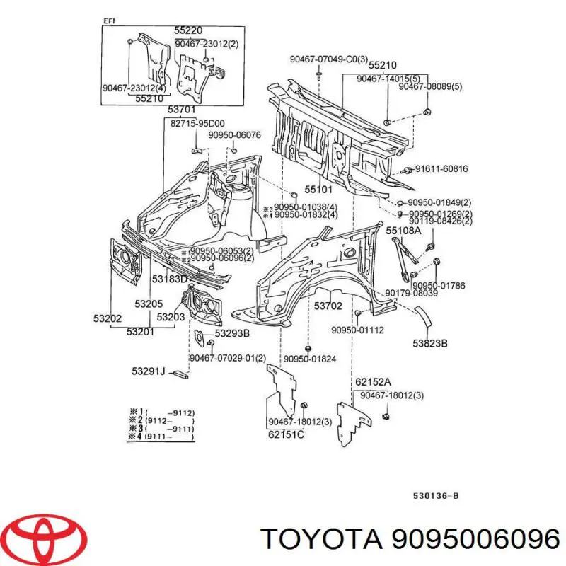 9095006096 Toyota 