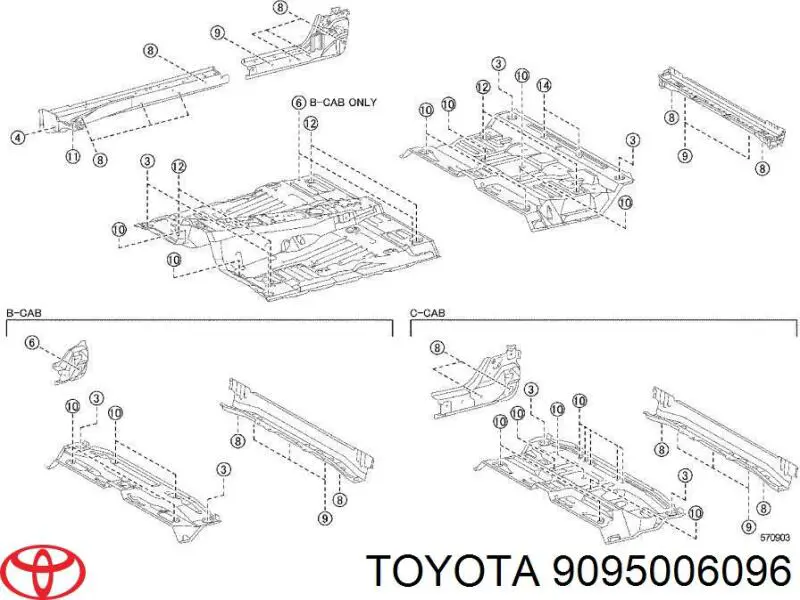  Toyota 9095006096 цена, от 1.42 USD