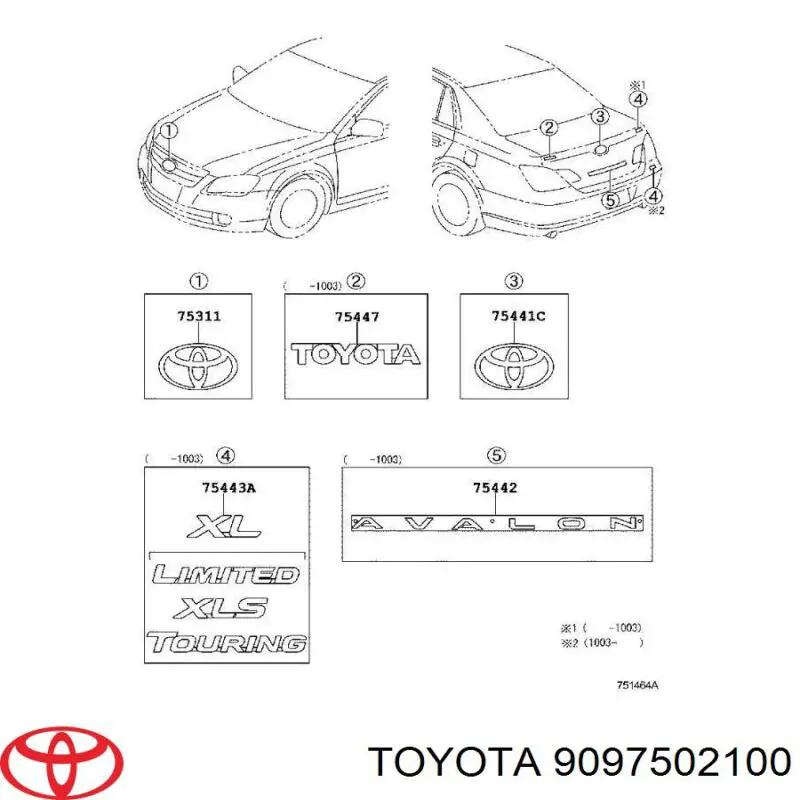 9097502100 Toyota 