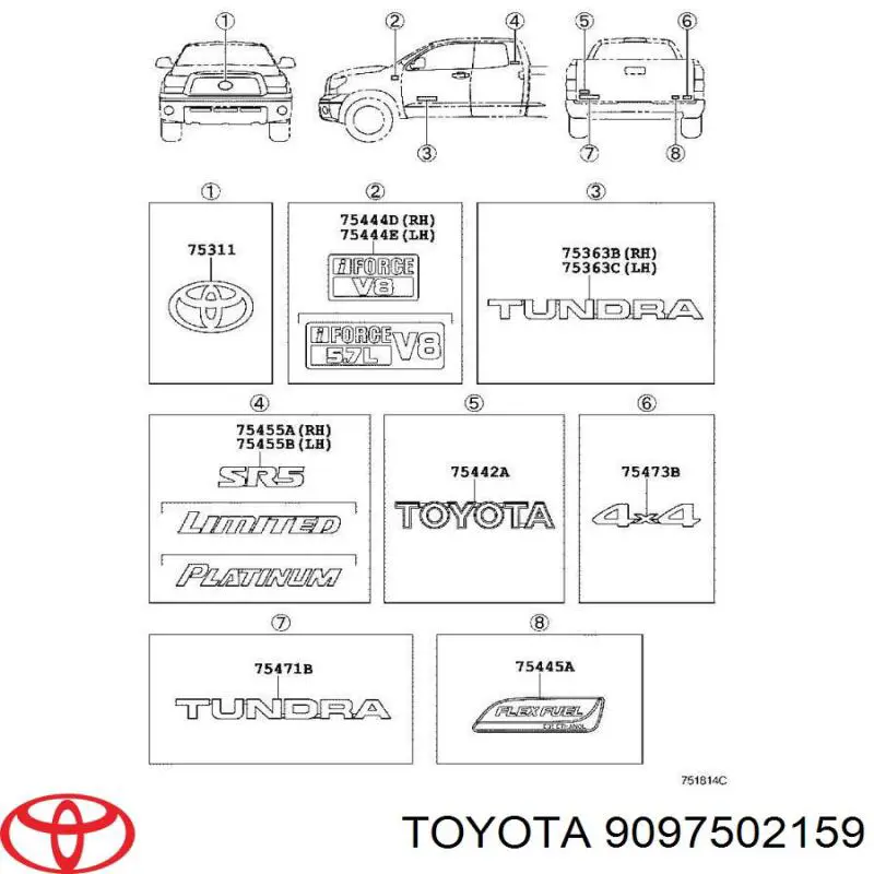 9097502159 Toyota 