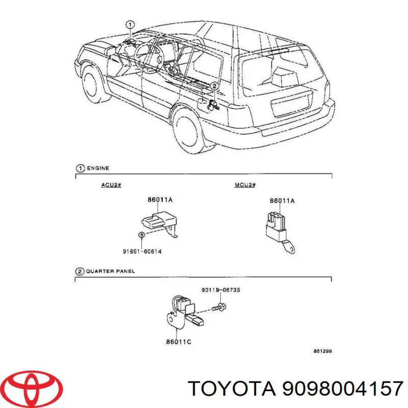  9098004157 Toyota