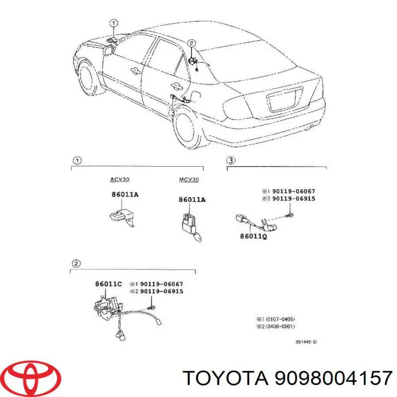 Toyota 9098004157 цена, от 3.80 USD