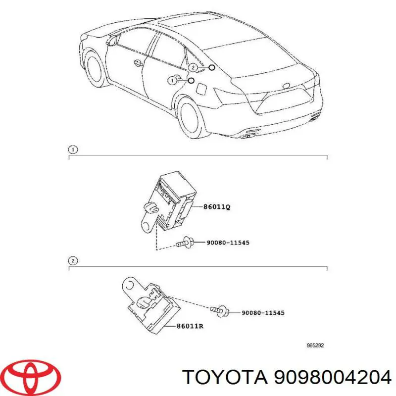 9098004204 Toyota 