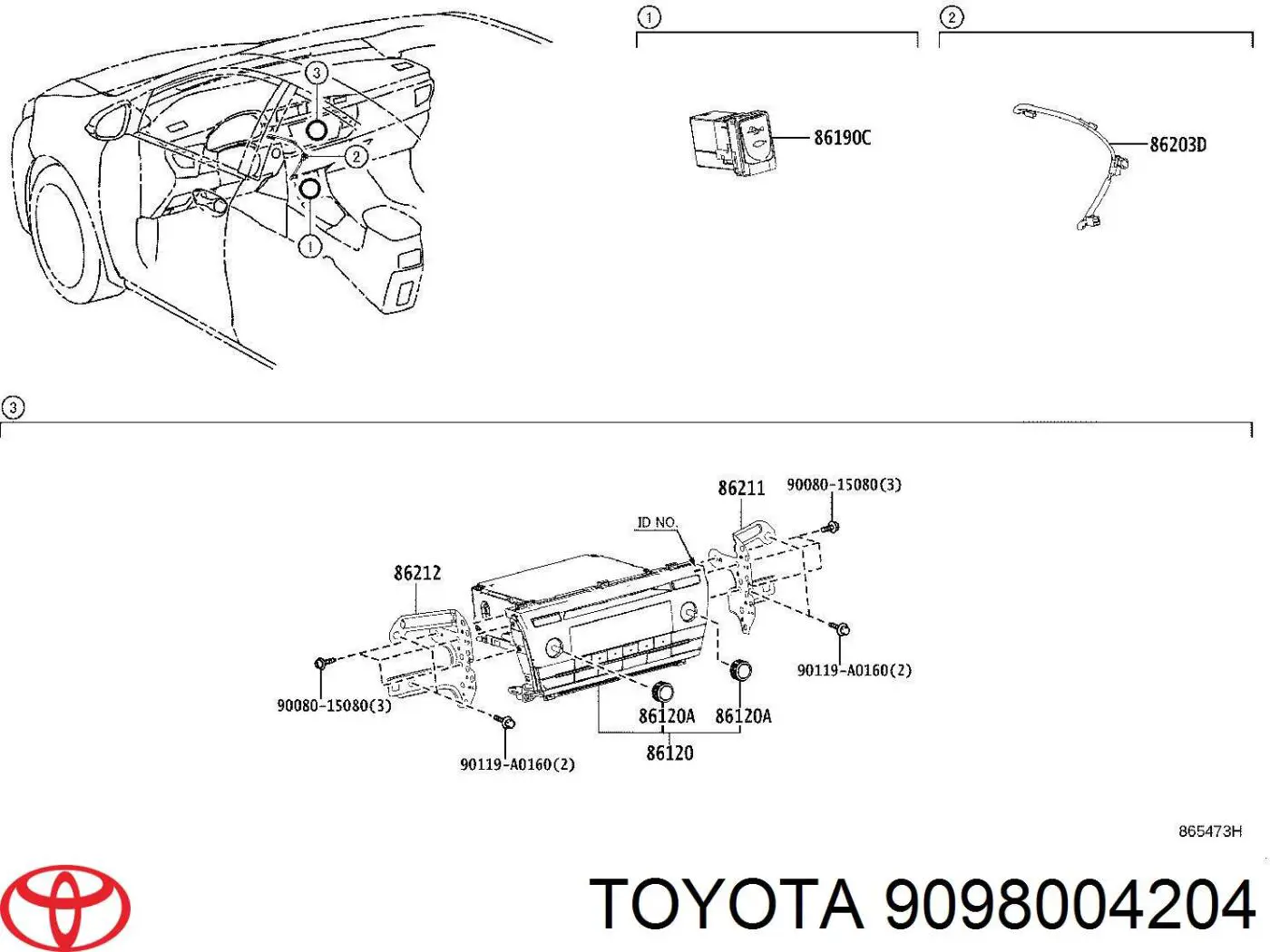 Купить 9098004204 Toyota 