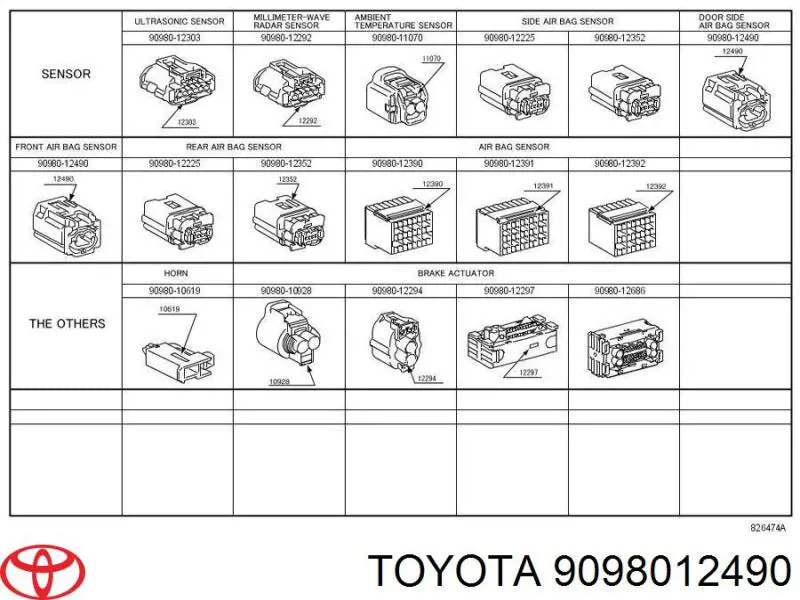 9098012490 Toyota 