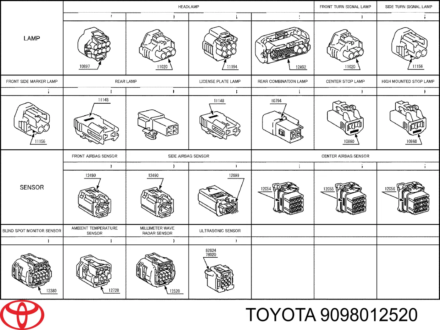  9098012520 Toyota