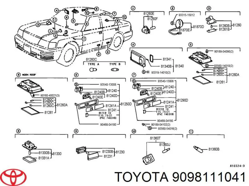  9098111041 Toyota