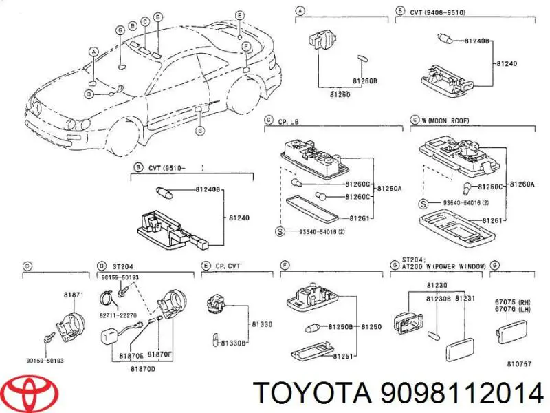  9098112014 Toyota