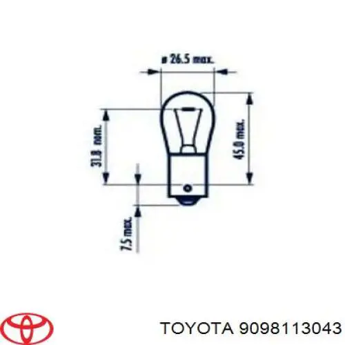 9098113043 Toyota лампочка