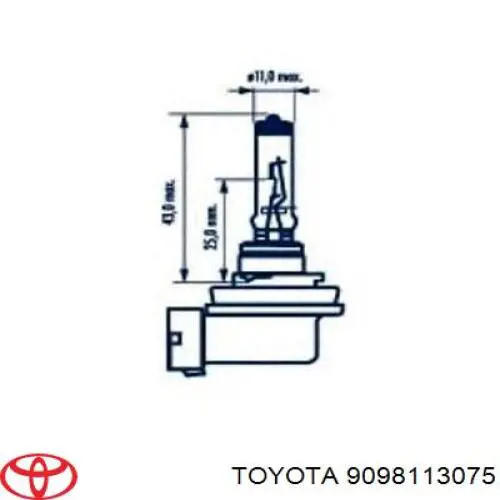 90981-YZZAK Toyota лампочка