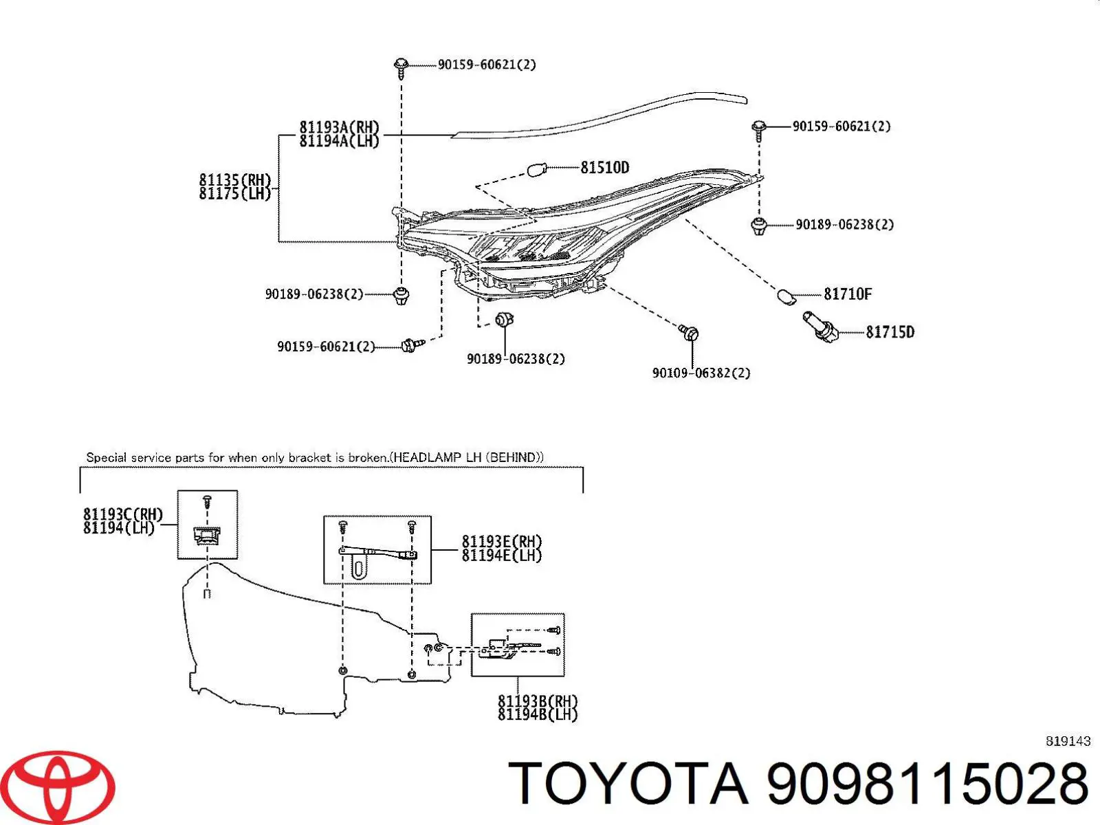 9098115028 Toyota 