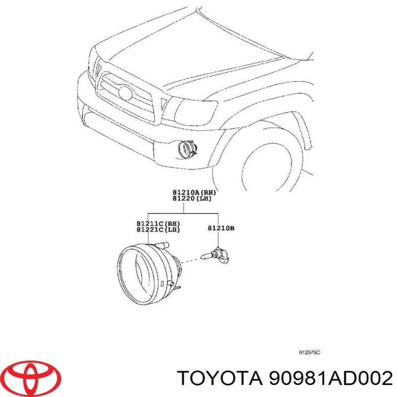 Лампочки в противотуманки Mitsubishi MS820982 цена, от 31.64 USD