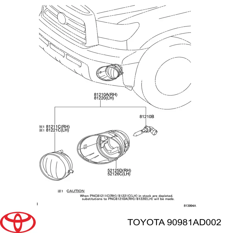 Купить MS820982 Mitsubishi Лампочка противотуманной фары