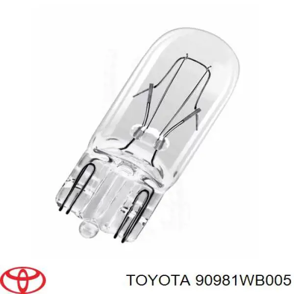 90981WB005 Toyota лампочка плафона освещения салона/кабины