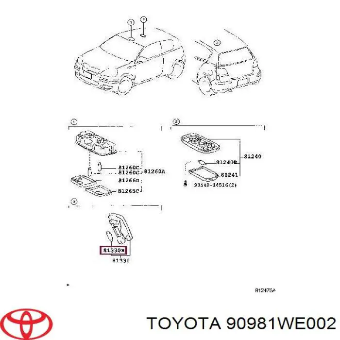  90981WE002 Toyota