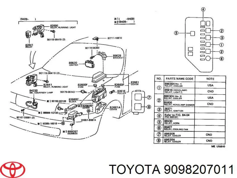  Toyota 9098207011 цена, от 0.93 USD