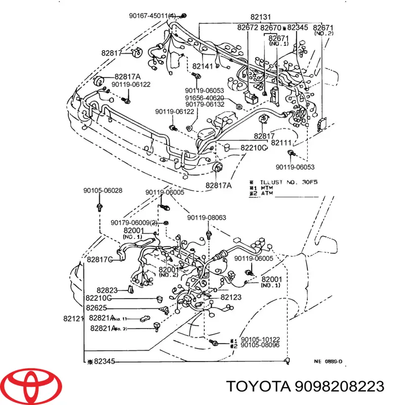 Предохранитель 9098208223 Toyota