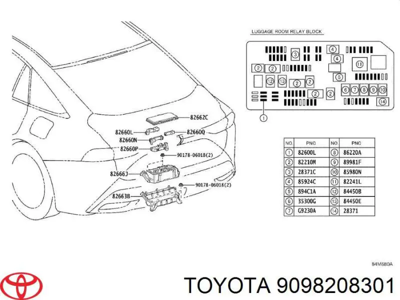 9098208301 Toyota 