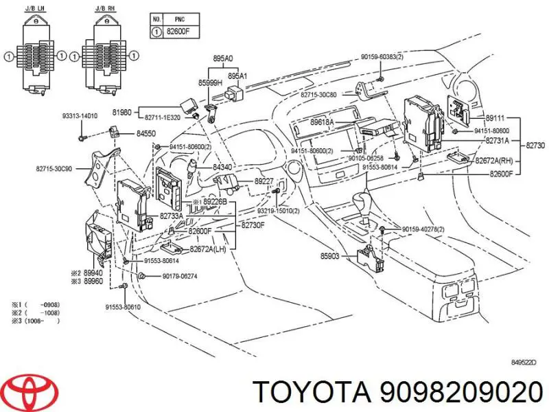 Fusible 9098209020 Toyota